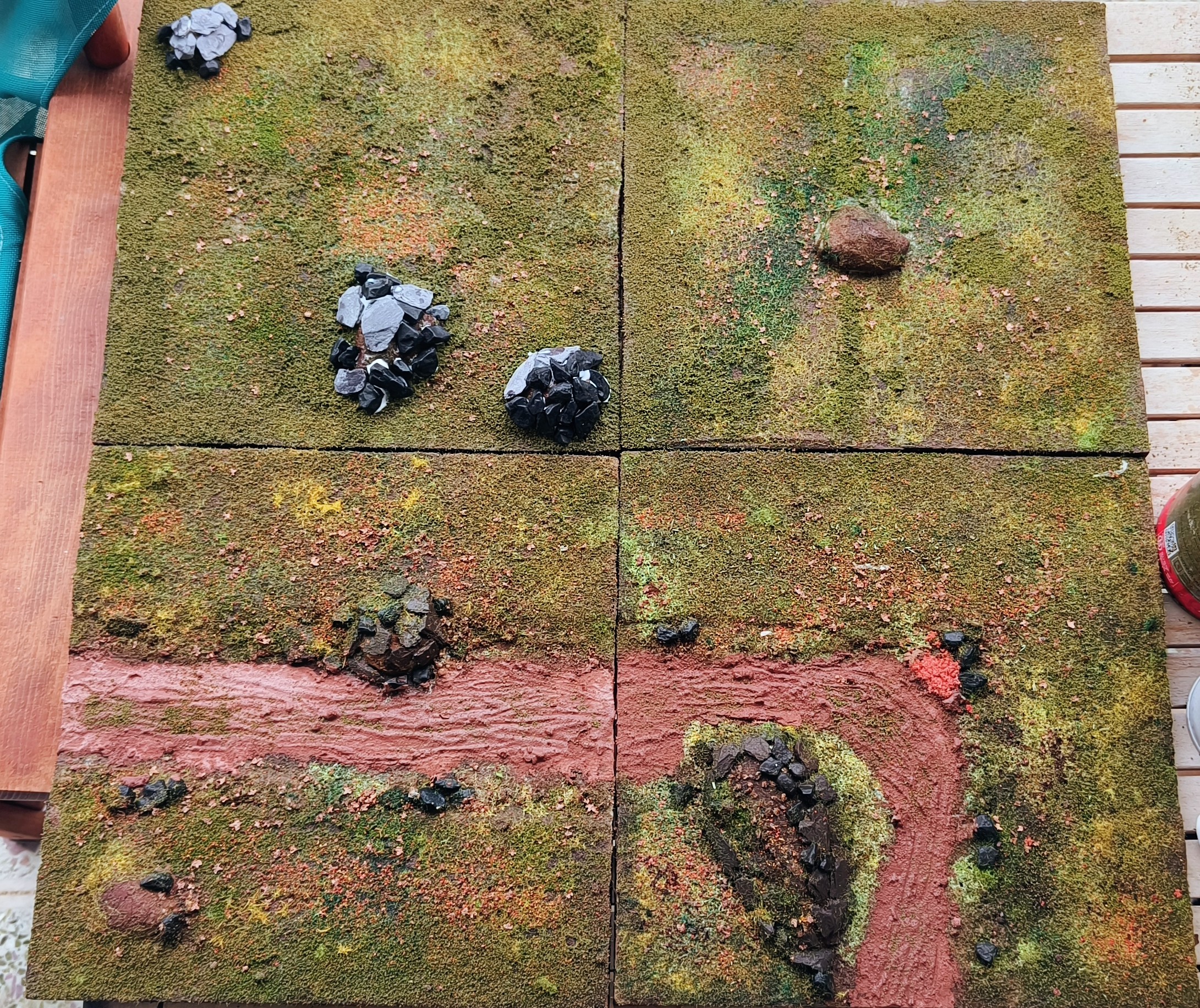 Game Board Modular Tiles – First 2 tiles then a 3rd and a 4th